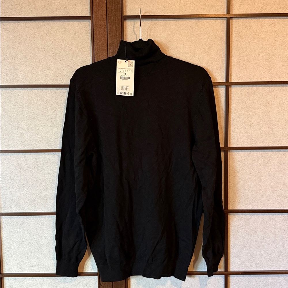 Zara Black Turtleneck Top
